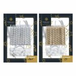 12 bougies torsadées or ou argent – A l&rsquo;unité ou boite de 25 blisters