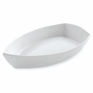 assiettes bateau : Référence : 538 2 pièces Dimensions : 43 x 23,5 cm Matière : céramique Couleur : blanc Compatible lave-vaisselle