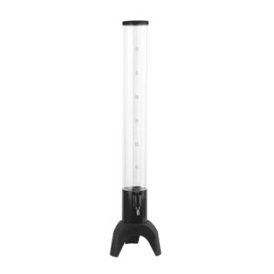 Girafe à bière : Lot de 1 Graduation jusqu'à 3 litres + unité de mesure en once (Oz) Pied en métal (sur 3 pieds) pour une stabilité renforcée Verseur ouvert/fermé Matière : plastique, pied en métal (avec revêtement anti rouille) Couleur : noir Référence : 5486