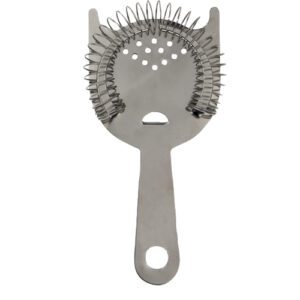 Passoire cocktail avec oreilles : Idéal pour la préparation de cocktails variés Vendu à l'unité Dimensions : 16 x 7,5 cm Matière : acier inoxydable Couleur : argenté Référence : 5494 Facile à nettoyer, parfait pour HORECA