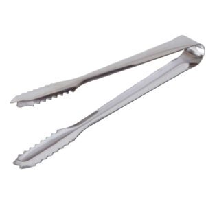 Descriptif de la Pince à glace inox : Idéal pour la préparation de cocktails variés Vendu à l'unité Dimensions : L.18 cm Matière : acier inoxydable Couleur : argenté Référence : 5505 Facile à nettoyer, parfait pour HORECA
