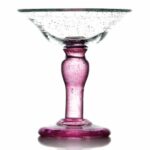 Coupe Vanessa rose – lot de 1- H. 16.5 cm Ø14.5 cm – 26 cl