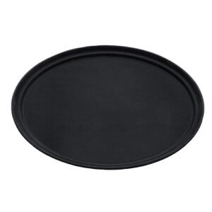 Descriptif du Plateau de service antidérapant: Idéal pour servir vos cocktails Antidérapant Vendu à l'unité Dimensions : L.40.6 cm Matière : plastique Couleur : noir Référence : 5565 Facile à nettoyer, parfait pour HORECA