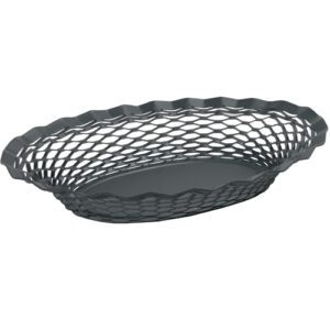 Corbeille ovale anthracite - corbeille à pains et viennoiseries