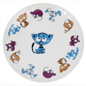 assiettes animaux : 6 pièces Motif animaux Dimensions : Ø 23,3 cm Matière : Céramique Couleur : multicolore  Référence : 5817 Compatible lave-vaisselle et micro-ondes