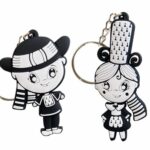 Porte-clés bretagne sur pique – Lot de 30 – H. 7 à 9 cm