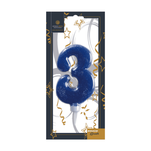 Bougies Géantes H.11,5 cm - Chiffre au choix - A l'unité ou boite de 25 – Image 5