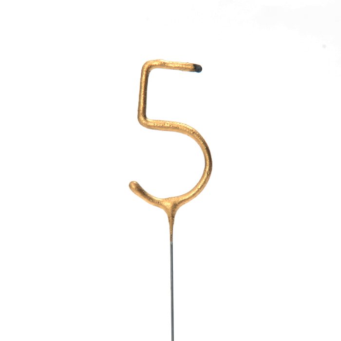 Cierges magiques chiffre Or - Chiffre au choix - A l'unité ou boite de 36 – Image 8