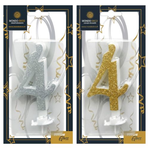 Bougies Gloss H.9,5 cm - Chiffre au choix - A l'unité ou boite de 25 – Image 6