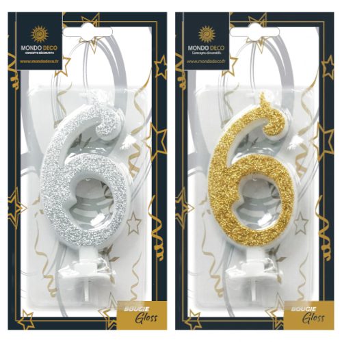 Bougies Gloss H.9,5 cm - Chiffre au choix - A l'unité ou boite de 25 – Image 8