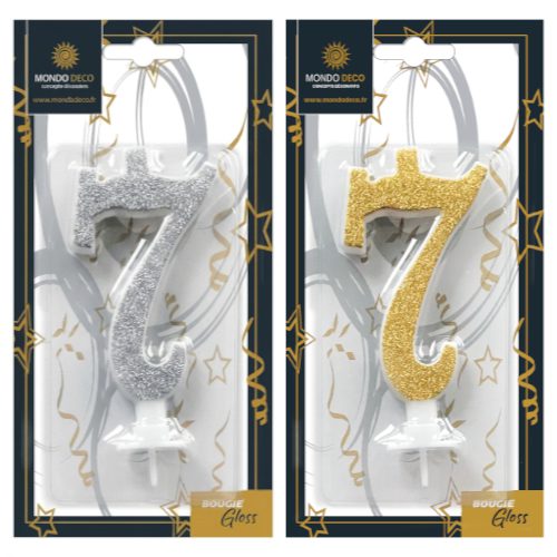 Bougies Gloss H.9,5 cm - Chiffre au choix - A l'unité ou boite de 25 – Image 9