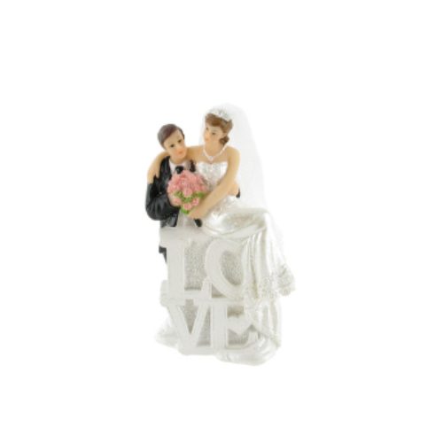 Figurine mariés en résine - lot de 1 - H.10 cm – Image 5