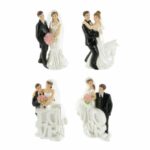 Figurine mariés en résine – lot de 1 – H.10 cm
