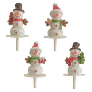 50 résines « Bonhommes de neige » – H. 3,5 cm