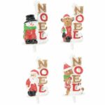 50 résines « Assortiment de Noël » – H. 4,5 cm – Décors pâtissiers