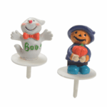 204 résines « Famille Halloween » H.3,6 cm – Décoration pour pâtisseries