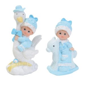 Figurine naissance – lot de 1 – H. de 7,2 à 8,9 cm