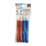 4 fontaines de glace – Changement de couleurs – Artifice, durée 45 secondes – H.12 cm