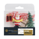 Kit pour bûche de Noël (5 pièces) – Décors pâtissiers