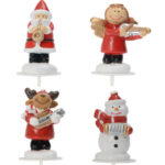 50 résines musiciens de Noël – H. de 4,3 à 4,6 cm – Décors pâtissiers