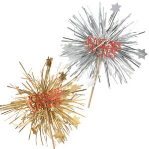200 Cocotiers Joyeuses Fêtes H.15 cm Ø10 cm – Décoration glaces et cocktails